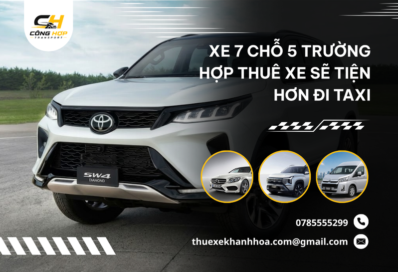 Xe 7 Chỗ 5 Trường Hợp Thuê Xe Sẽ Tiện Hơn Đi Taxi
